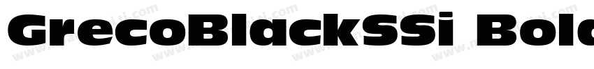GrecoBlackSSi BoldIt字体转换